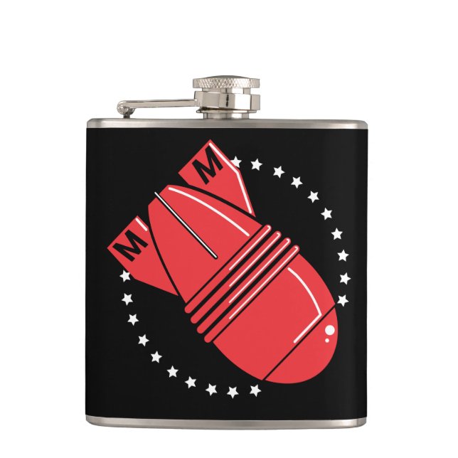 MegaBomb Flasche Flachmann (Vorderseite)