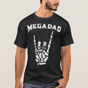 Megadad Rock Heavy Metal Gitarre Dad Tee
