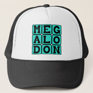 Megalodon, ausgestorbene Haiart Truckerkappe