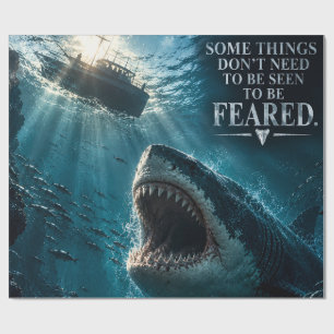 Megalodon-Hai-Angriffs-Geschenkpapier Geschenkpapier