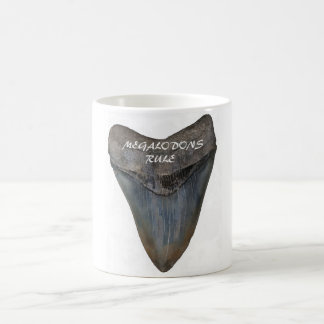 Megalodon Haifisch-Zahn Kaffeetasse