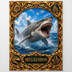 Megalodon, Juwelen-Erbstück Kunst Postkarte