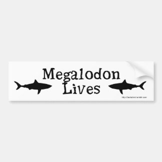 Megalodon Leben! Autoaufkleber