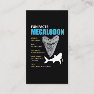 Megalodon T-Shirt großes Geschenk für Visitenkarte