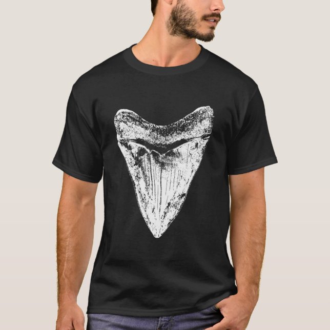 Megalodon Tooth Shark Meg Sharks Fossil Th T-Shirt (Vorderseite)