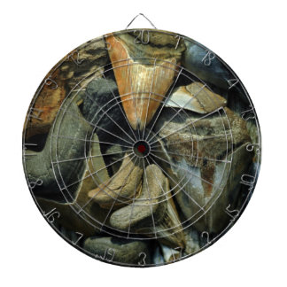 Megalodon versteinerter Haifisch-ZähneDartboard Dartscheibe