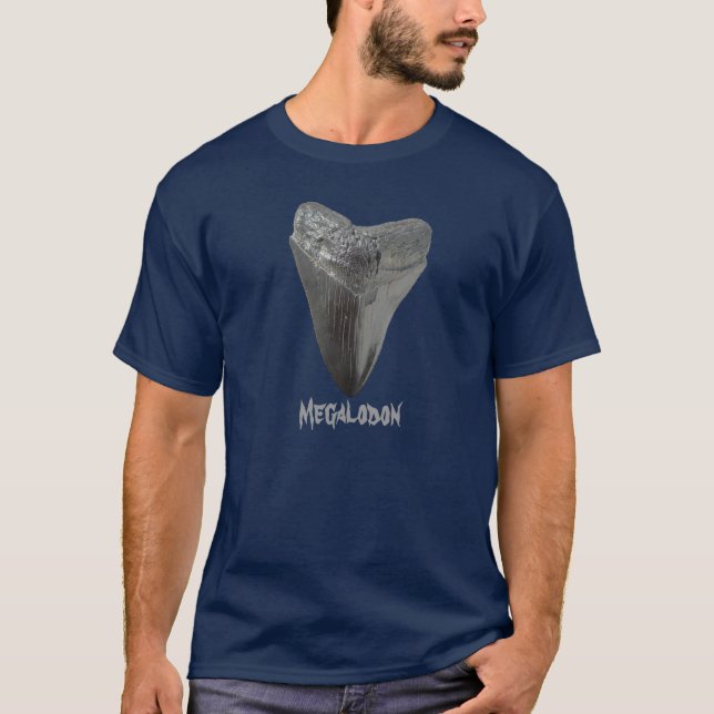 Megalodon Zahn T-Shirt (Vorderseite)