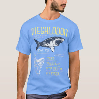 MegalodonMeg Facts Funny Shark Lover T-Shirt
