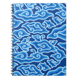 Megamendung-Batik-Muster megamendung Notizblock