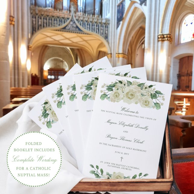 Megan Catholic Wedding Mass Zeremony Program (Von Creator hochgeladen)
