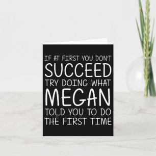 Megan Gift Name Personalisiert Geburtstag Funny Ch Karte