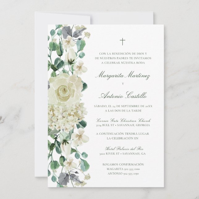 Megan Invitacion de Boda Cristiana Wedding Einladung (Vorderseite)
