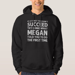 MEGAN Name Personalized Birthday Funny Christmas J Hoodie