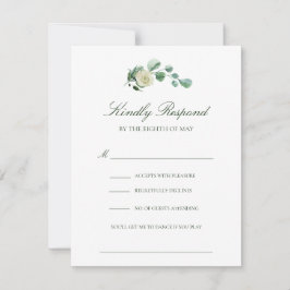 Megan Simple Elegant Song Request Wedding RSVP