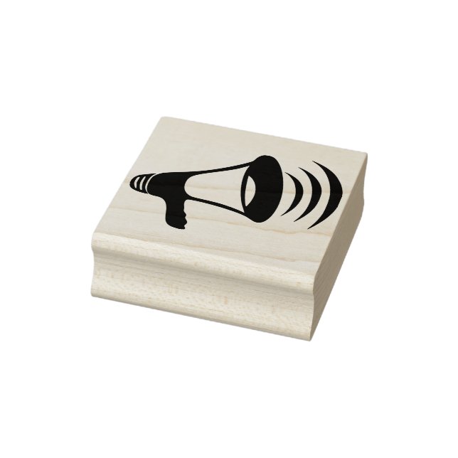 Megaphon Art Briefmarke Gummistempel (Stempel)