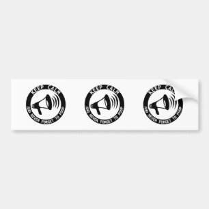 Megaphon: Behalt ruhig und vergiss nie. Autoaufkleber