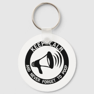 Megaphon: Behalt ruhig und vergiss nie. Schlüsselanhänger