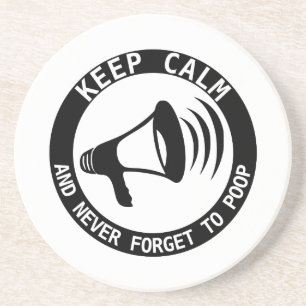 Megaphon: Behalt ruhig und vergiss nie. Untersetzer