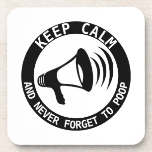 Megaphon: Behalt ruhig und vergiss nie. Untersetzer