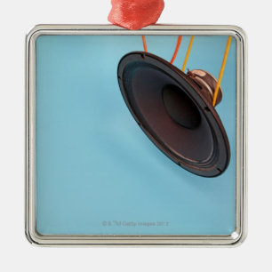 Megaphon Silbernes Ornament
