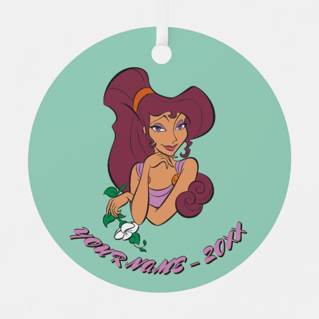 Megara Goddess at Heart Metal Ornament Aus Metall (Vorderseite)