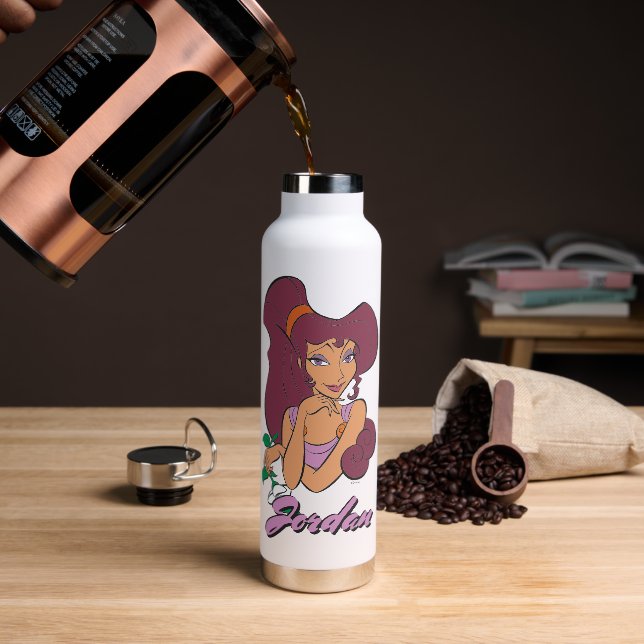 Megara Goddess at Heart Water Bottle Trinkflasche (Kaffee)