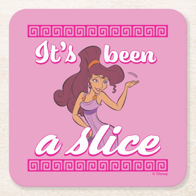 Megara - It's Been a Slice Square Paper Coaster Rechteckiger Pappuntersetzer (Vorderseite)