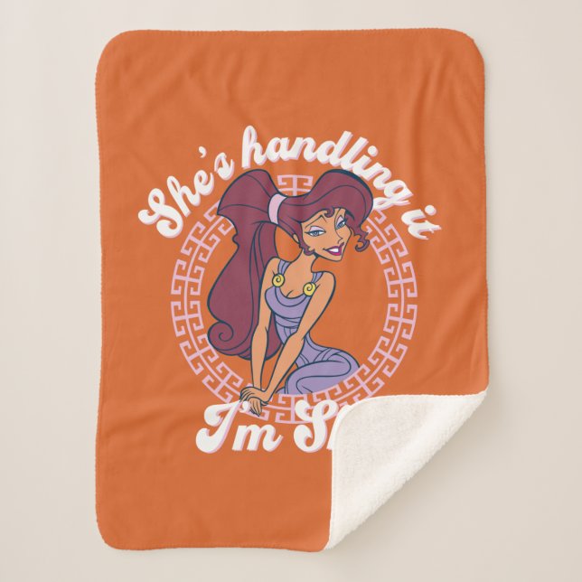 Megara - She's Handling It, I'm She Sherpa Blanket Sherpadecke (Vorderseite)