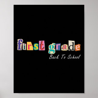 Megazine Brief Erste Klasse Lehrer Kinder Zurück Z Poster