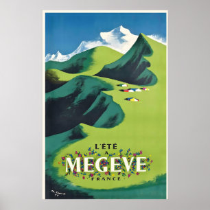 Megeve Alpen Mont Blanc Chamonix Berge Frankreich Poster