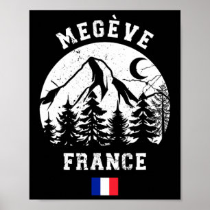 Megève France Alps Ski Resort Alpin Skifahren Fran Poster