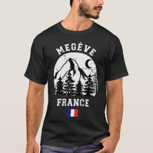 Megève France Alps Ski Resort Alpin Skifahren Fran T-Shirt