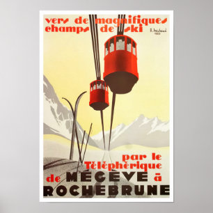 Megeve France Vintage Poster