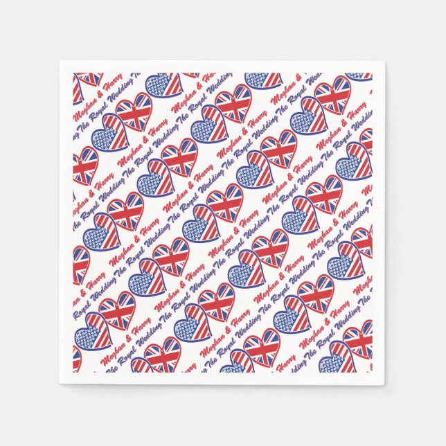 Meghan und Harry The Royal Wedding Serviette (Vorderseite)