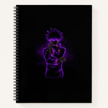 Megumi Fushiguro Anime Style Spiral Black Cover