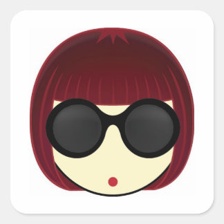 MEGUMI ・ QUADRATISCHER AUFKLEBER