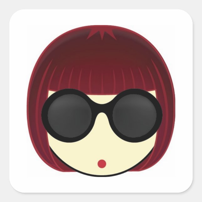 MEGUMI ・ QUADRATISCHER AUFKLEBER (Vorderseite)