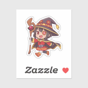 Megumin Chibi Explosion Magier Kunst Aufkleber