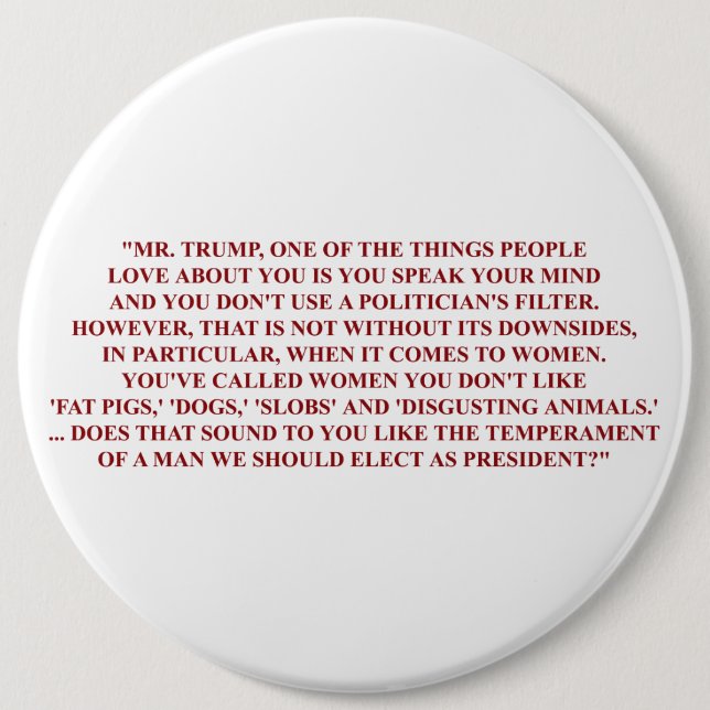 Megyn Kelly Fragen-Button Button (Vorderseite)