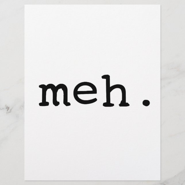Meh. (Vorderseite)