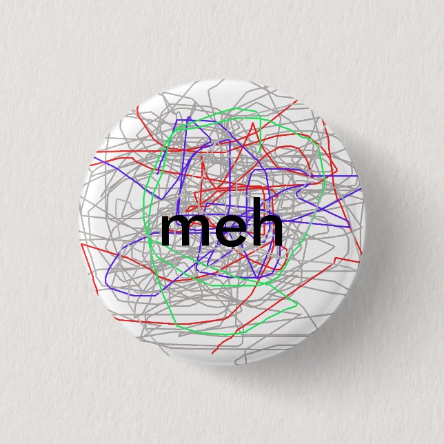 meh button (Vorderseite)