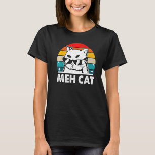 Meh Cat Cat Spaß Kitten Introvert Cat Mama T-Shirt