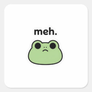 Meh Frosch Aufkleber Süßer Langweiliger Frosch Mem