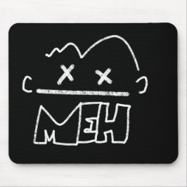 Meh Funny Face Emoji Mousepad