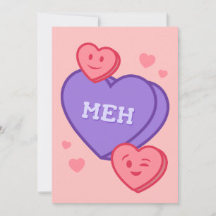 Meh - Herzkarte für Gespräche Feiertagskarte