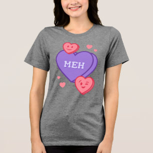 Meh – Konversationsherz-Shirt Tri-Blend Shirt