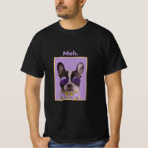 Meh lustiger Hund Meme T-Shirt