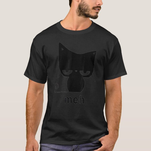 Meh niedlich cat Classic T-Shirt (Vorderseite)