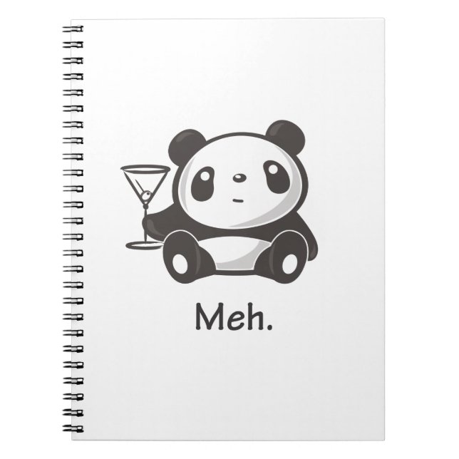 Meh Panda Notizblock (Vorderseite)