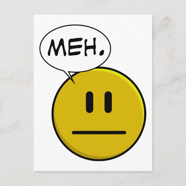 Meh Postkarte (Vorderseite)